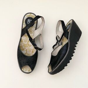 Fly London Platform Sandals With Buckle